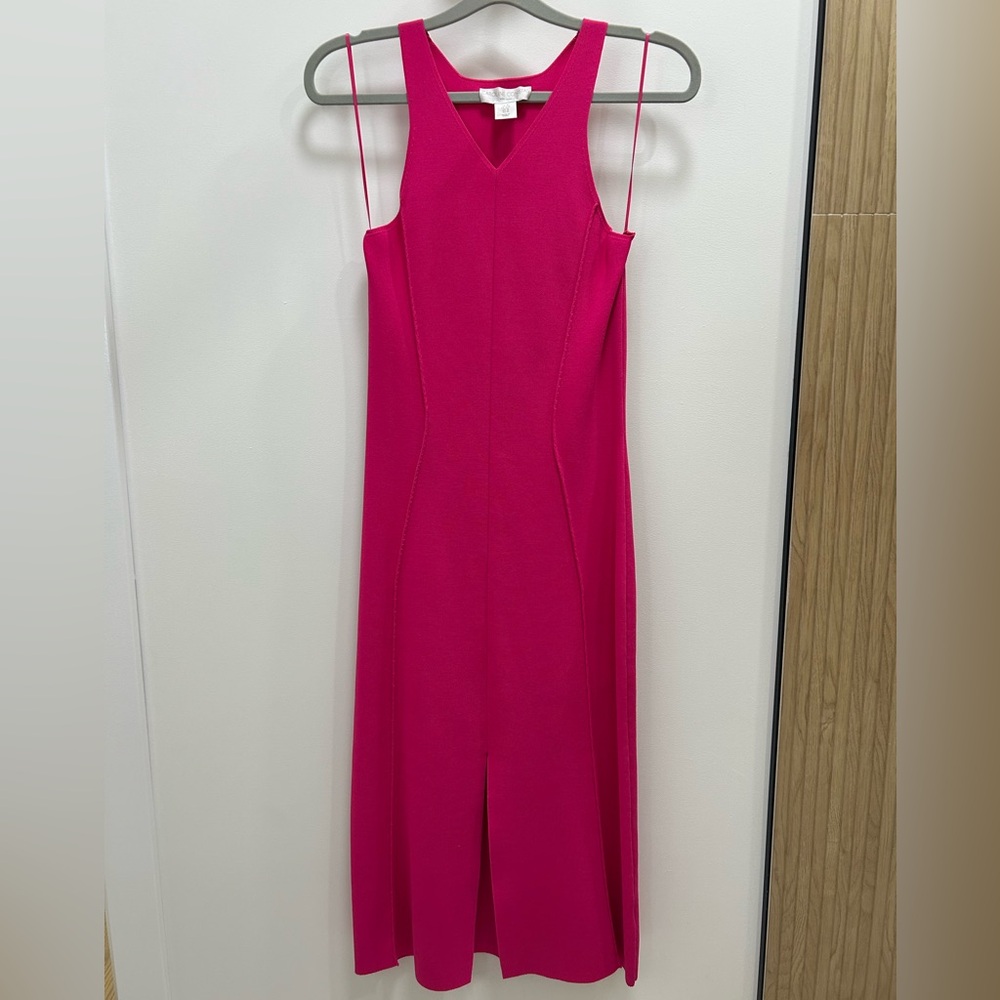 Caroline Constas Pink Ribbed Dress size M